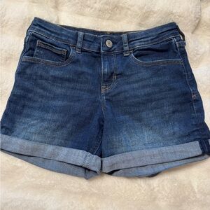 Girls Denim Cuffed Shorts